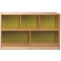 Whitney Plus Birch Laminate Children Storage Cabinet; Electric Lime