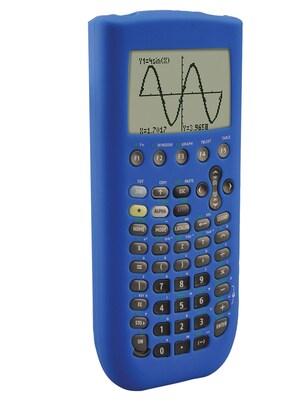 Guerrilla® Silicone Case For Texas Instruments TI 89 Titanium Graphing Calculator, Blue