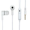 Insten® 10mW Stereo Handsfree Headset With Braid Cable; White