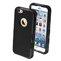 Insten® Hybrid Phone Protector Cover For iPhone 6; Rubberized Black/Black TUFF