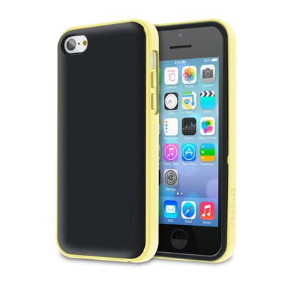 rOOCASE Hype Hybrid Dual Layer Case Cover For iPhone 5C, Yellow