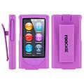 rOOCASE Slim Hybrid Skin Case Cover With Holster For iPod Nano 7, Purple