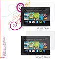 rOOCASE Anti-Glare HD Screen Protector For 7 Amazon Kindle Fire HD, Clear, 4/Pack