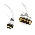 GearIT 25 HDMI Male to DVI Male Adapter Cable, White