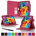 rOOCASE Dual-View Case Cover For 10.1 Samsung Galaxy Tab 4, Magenta