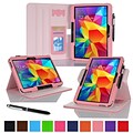 rOOCASE Dual-View Case Cover For 10.1 Samsung Galaxy Tab 4, Pink