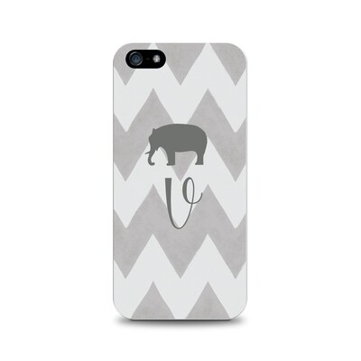 Centon OTM™ Critter Collection Gray Zig/Zag Case For iPhone 5, Elephant - V