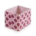 Furinno® 10.5H x 15 Non Woven Polypropylene & Paperboard Storage Container; Pink