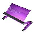 Furinno? Laptop Table Aluminium Alloy Portable Bed Tray Book Stand; Purple
