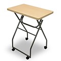 Furinno® 15 x 23.6 Wood Folding Multipurpose Personal Notebook Stand TV Tray Table; Maple Gray
