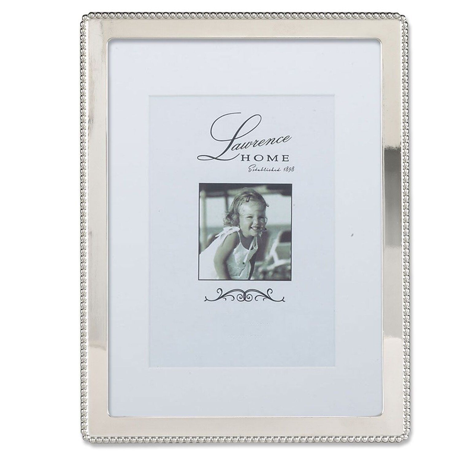 Lawrence Frames 710780 Silver Metal 8 x 10 Picture Frame