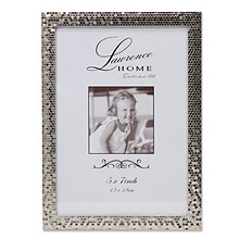 Lawrence Frames 710857 Shimmer Silver Metal 7.52 x 5.55 Picture Frame