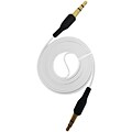 iessentials 3.3 Flat Male to Male Auxiliary Cable, White