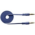 Kanex® 6 Flat Stereo Male to Male Auxiliary Cable, Blue
