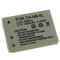 Insten 212666 3.7 V 1400mAh Rechargeable Li-ion Battery For Canon NB-5L; Gray (212666)