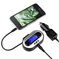 Insten® 337645 88.1-107.9 MHz All Channel FM Transmitter With USB Port, Black