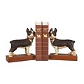 Sterling Industries 58293-07979 Set of 2 Boston Terrier Decorative Bookends, Brown/White