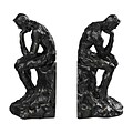 Sterling Industries 58287-80099 Set of 2 Thinking Man Decorative Bookends, Beaufort Bronze