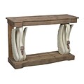 Sterling Industries 582138-0889 31 Rectangle Console Table; Antique White/Washed Pine