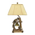 Dimond Lighting Twin Parrots 58291-5079 25 Incandescent Table Lamp; Atlanta Bronze