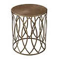 Sterling Industries 582138-0099 20 Round Side Table; Grampian Gold