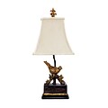 Dimond Lighting Perching Robin 58291-1719 21 Incandescent Table Lamp; Gold Leaf/Black