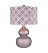 Dimond Lighting Ivybridge 582D25289 22" Incandescent Table Lamp; Lilac Luster