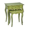 Sterling Industries 58251-00219 Set of 2 Rectangle Stacking Table; Verde Green