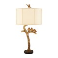 Dimond Lighting Three Bird Light 58293-0529 31 Incandescent Table Lamp; Gold Leaf/Black