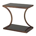 Sterling Industries 582137-0209 20 Rectangle Side Table; Groton Dark Gold