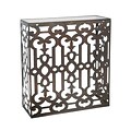 Sterling Industries 58251-00959 36 Rectangle Demille Side Table; Rust