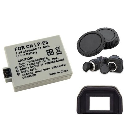 Insten® 752063 3-Piece DV Battery Bundle For EOS Rebel Xsi/Canon EOS