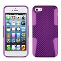 Insten® Astronoot Phone Protector Cover F/iPhone 5/5S; Purple/Electric Pink