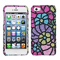Insten® Gardenr Premium Diamante Phone Protector Cover F/iPhone 5/5S; Colorful Spring
