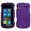 Insten® Rubberized Phone Protector Case For Samsung i917 (Focus); Grape