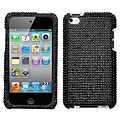 Insten® Diamante Protector Cover For iPod Touch 4th Gen; Black