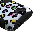 Insten® Protector Case For HTC ADR6330 Rhyme; Black Colorful Leopard Fishbone