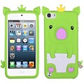 Insten® Crown Piggie Pastel Skin Cover For iPod Touch 5th Gen, Green