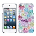 Insten® Diamante Phone Back Protector Cover For iPod Touch 5th Gen; Rainbow Bigger Bubbles