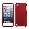Insten® Phone Protector Case For iPod Touch 5th Gen; Titanium Solid Red