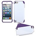 Insten® Fusion Hybrid Cover For iPod Touch 5th Gen, White/Purple