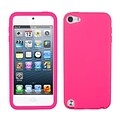 Insten® Solid Skin Cover For iPod Touch 5th Gen, Electric Pink