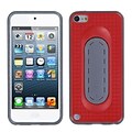 Insten® Snap Tail Stand Protector Cover For iPod Touch 5th Gen; Red