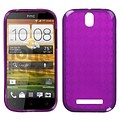 Insten® Argyle Candy Skin Cover For HTC-One SV; Hot-Pink Pane
