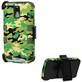 Insten® Hybrid Phone Protector Cover For Samsung T989 Galaxy S2; Army Green/Green Woodland Camo