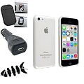 Insten® 1388450 4-Piece iPhone Car Charger Bundle For Apple iPhone 5C