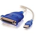 C2G 16899 USB To DB25 IEEE-1284 Parallel Printer Adapter Cable