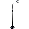 Lavish Home 66 Steel & Plastic Adjustable Floor Lamp, Black