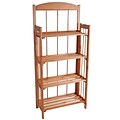 Lavish Home Wood Bookcase 4 Shelf