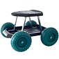 Pure Garden 13" x 19" Plastic Rolling Garden Work Scooter